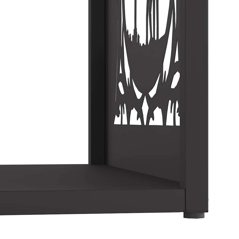 Acier laminé à froid noir 15,7 x 15,7 x 15,7 po vidaXL, Noir