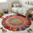 Whimsical Hand-braided Natural Fiber Jute Round Indoor Area Rug with Fringe-1564734150