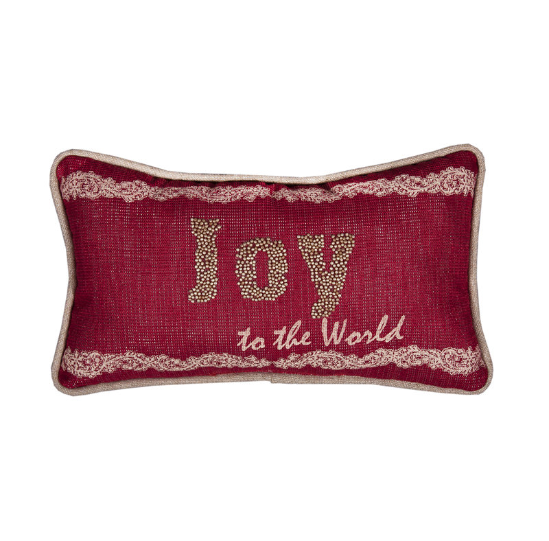 Altagore Embroidered Reversible Throw Pillow