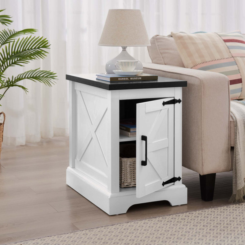 Table basse et table de bout, Blanc