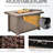 Grey 50,000 Fire Pit Table Accessories, 42" Width, -Effect Emphasis, Ceramic Tabletop, Steel Base, Lid, Lava Rocks, Dustproofing Cover, Console Table, Accent, Oil- ,