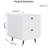 Modern Night Stand Storage Cabinet For Living Room Bedroom, Steel Cabinet With 2 Drawers,Bedside Furniture, Circular Handle