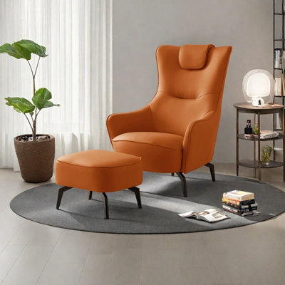 Fauteuil inclinable en similicuir ergonomique et minimaliste