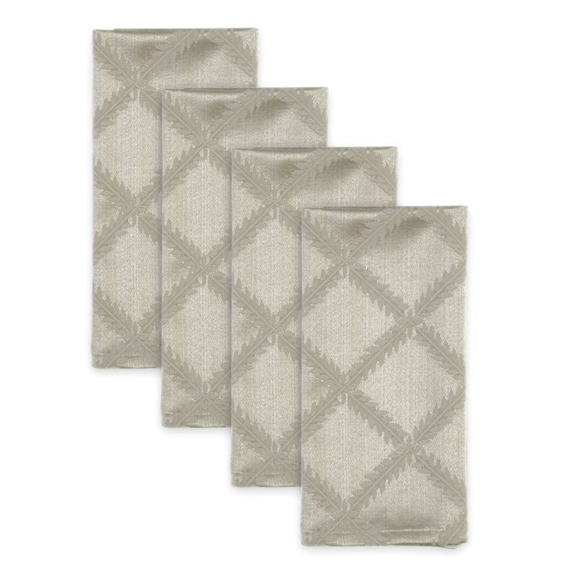 Lenox Laurel Leaf Napkins, Gray