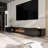 109'' W 2-Drawer TV Stand Media Console With Electric Fireplace Heater-1193371889