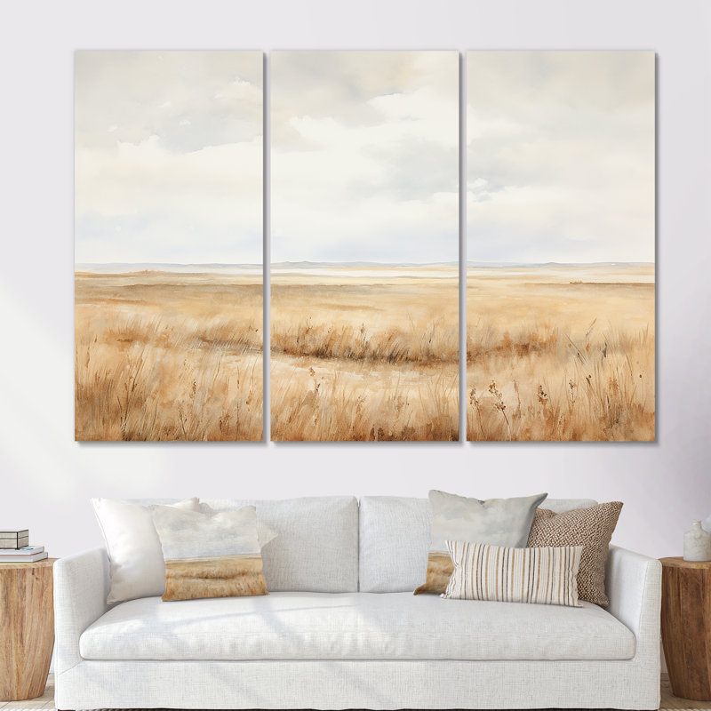 Ensemble de salon prairies charme liquide Art majestueux I - prairies, Toile tendue, H 32 po x l 48 po x P 1 po