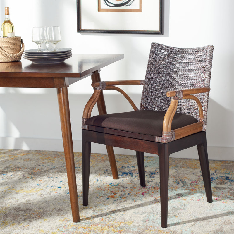 Fauteuil Tottenville, Coton brun foncé, Brun