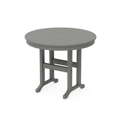 POLYWOOD Round Farmhouse Dining Table