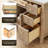 Lala 60" Double Bathroom Vanity with Grain White Engineered Stone Countertop without Mirror-658382847