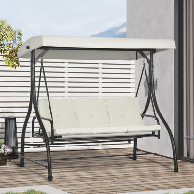 3 Person Porch Swing with Canopy