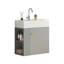 Wall-Mounted Bathroom Vanity Unit with Basin-134243258