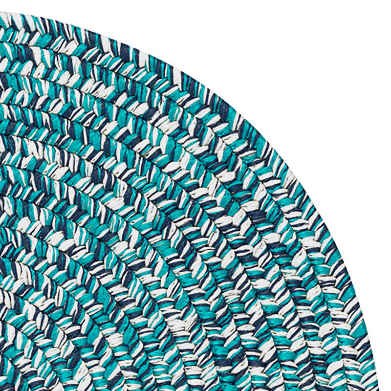 Tapis réversible intérieur / extérieur Wolfsbrug - turquoise, Tapis de couloir 2 pi x 11 pi