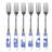 Spode Blue Italian Pastry Forks 6"