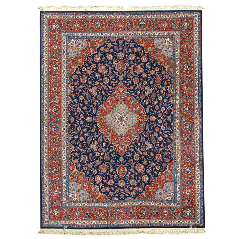 Tapis rouge noué à la main de haute qualité