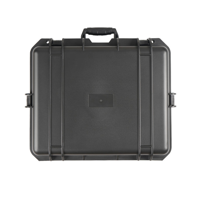 Versatile Plastic Container, Waterproof And , For Multiple Uses - Black Storage Box With Ergonomic Handles