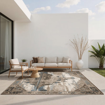 Arched Horizon Indoor And Outdoor Area Rug