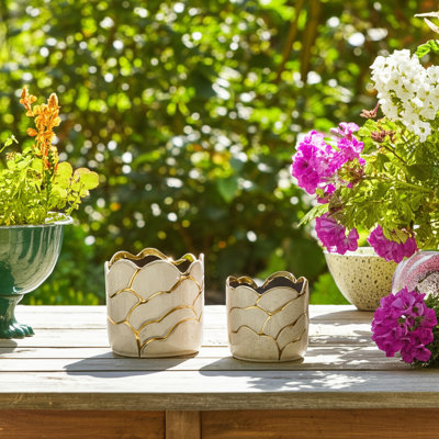 Pots de fleurs en céramique