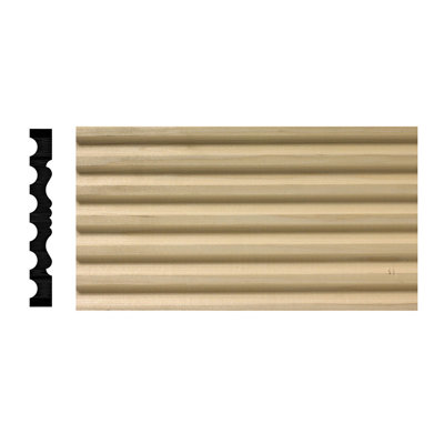6'' H x 84'' W x 0.75'' D Wood Casing