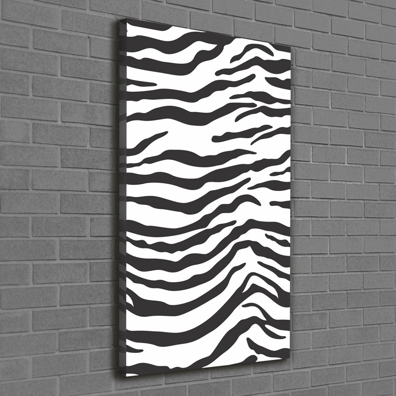 Zebra Background - Wrapped Canvas Print