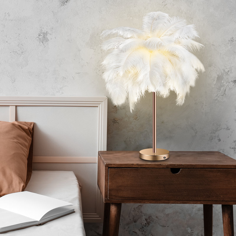Lampe de table DEL avec interrupteur tactile, Blanc