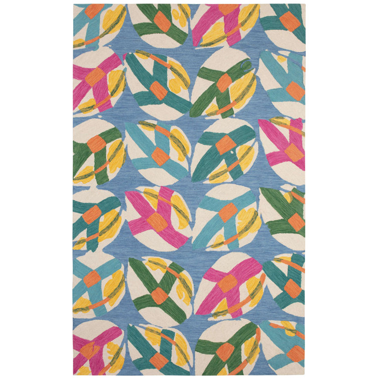 Lily Pad Spring Hand Micro Hooked Wool Rug
