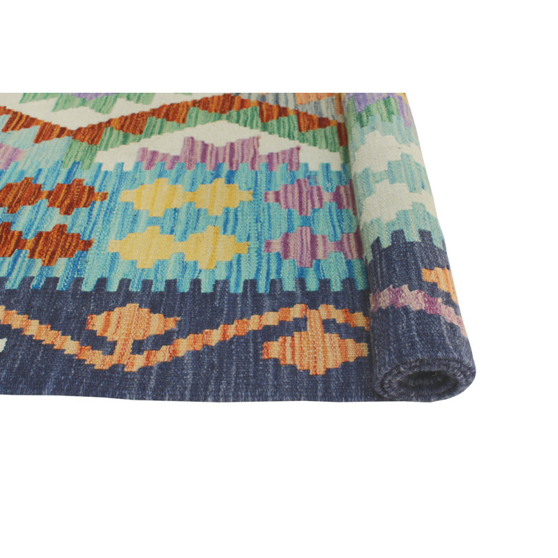 Flatweave Raquel Blue Rug