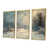 Toile avec cadre flottant or