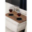 En forme de L avec rangement jumelé en beige, ensemble de 4 sièges pour des rassemblements décontractés, deux coussins décoratifs, accoudoirs arrondis, touffetage subtil, garniture cloutée, structure en bois massif et d'ingénierie, beige rembourré de mousse 3,-1785048409