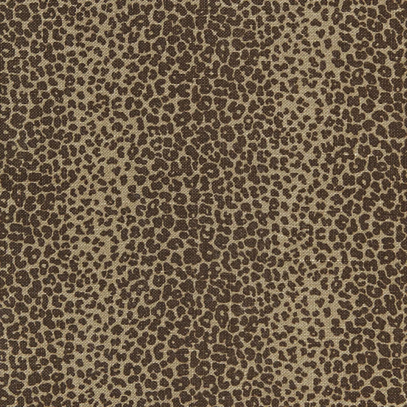 Leopard Linen Print Fabric, Java