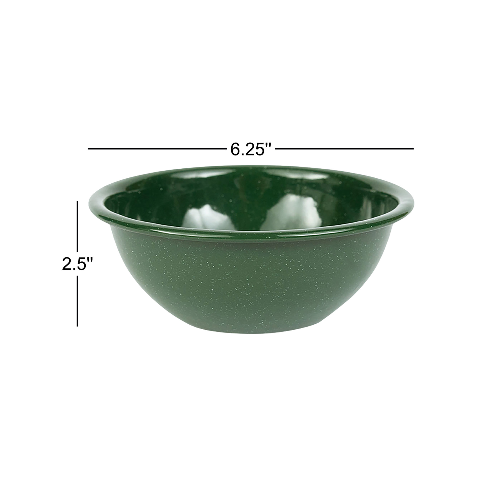 Crow Canyon Enamelware Stinson 20 Oz Cereal Bowl, Forest Green