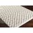 Cabble Rectangle Checkered Machine Woven Polyester Area Rug in Tan/White-544345938