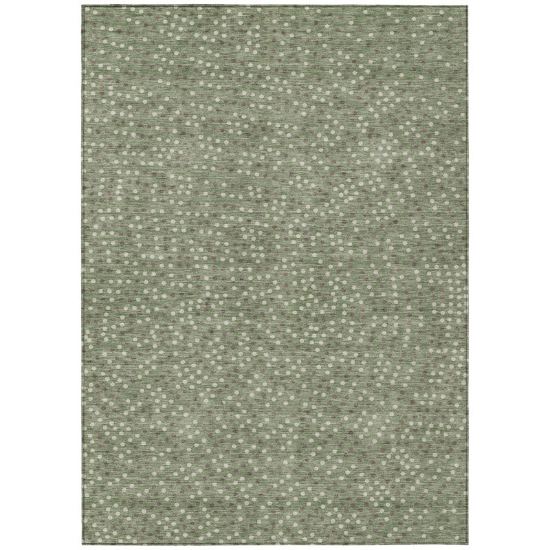 Mirelia Sage Washable Indoor-Outdoor Rug - , 9' x 12'