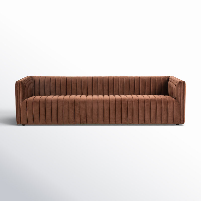 Augustine 97" Sofa, Surrey Auburn, 26.5" H x 88" W x 35" D