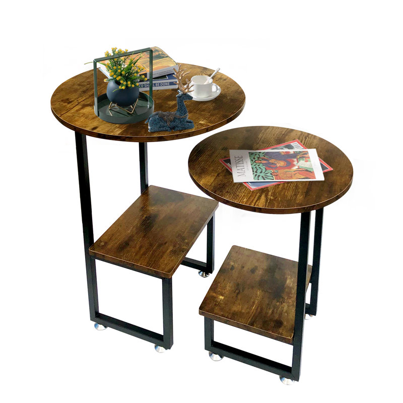 Luckner Nesting Coffee Table, Retro Brown