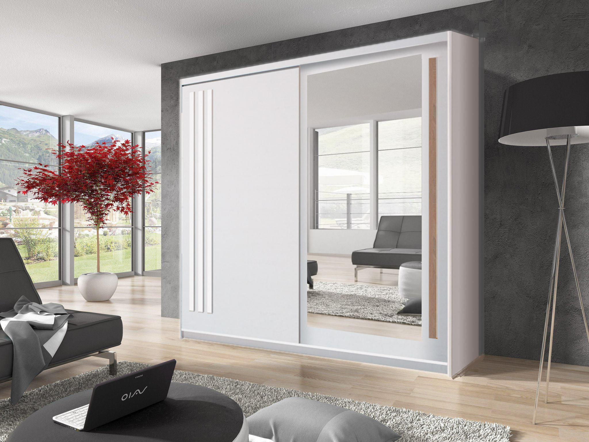Hykkon Barnabas 2 Door Sliding Wardrobe & Reviews | Wayfair.co.uk