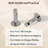  Tilting Oval Bathroom Vanity Wall Mirror | Adjustable Pivot Stainless Steel Frame-464012385-464012388