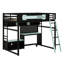 Wood Loft Bed With Desk-628921769