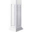 Ensemble de colonnes à double panneau surélevé en PVC Craftsman Classic Square-36090673