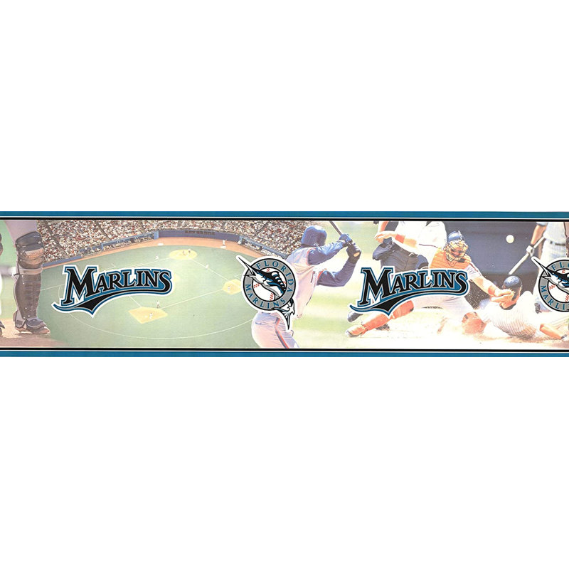 Bordure de papier peint L 15 pi x l 6 po Alaiha Baseball
