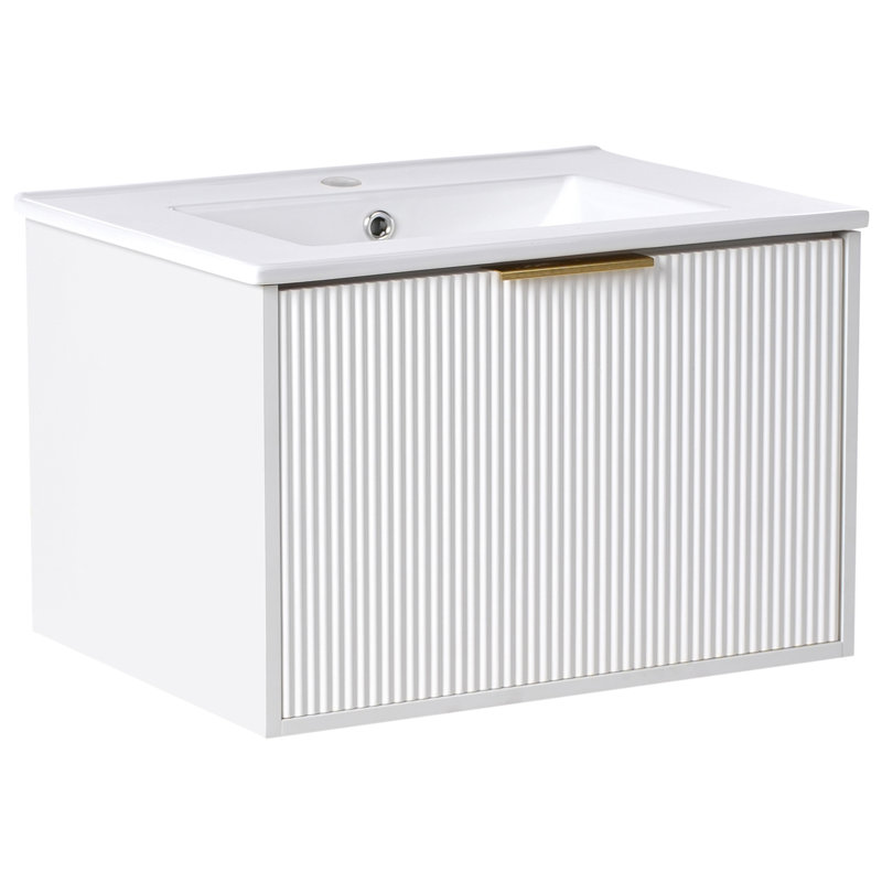 Rutilia 60.00mm Single Bathroom Vanity with Basin, Gold