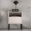 40cm W Metal Bedside Table-1977743189