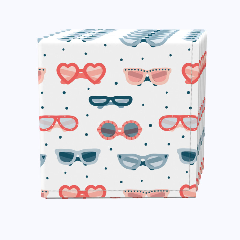 100% Cotton Abstract Square Napkin