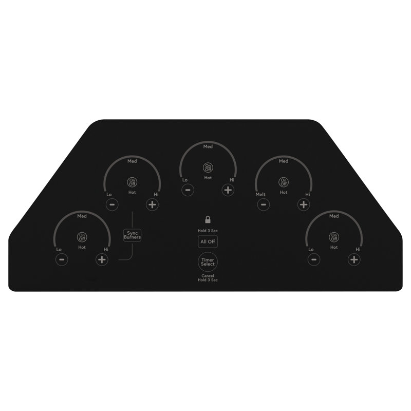Café 30" Electric Cooktop with 5 Elements and Griddle, Matte Black