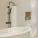 Système de douche complet à 3 fonctions Bath avec valve brute