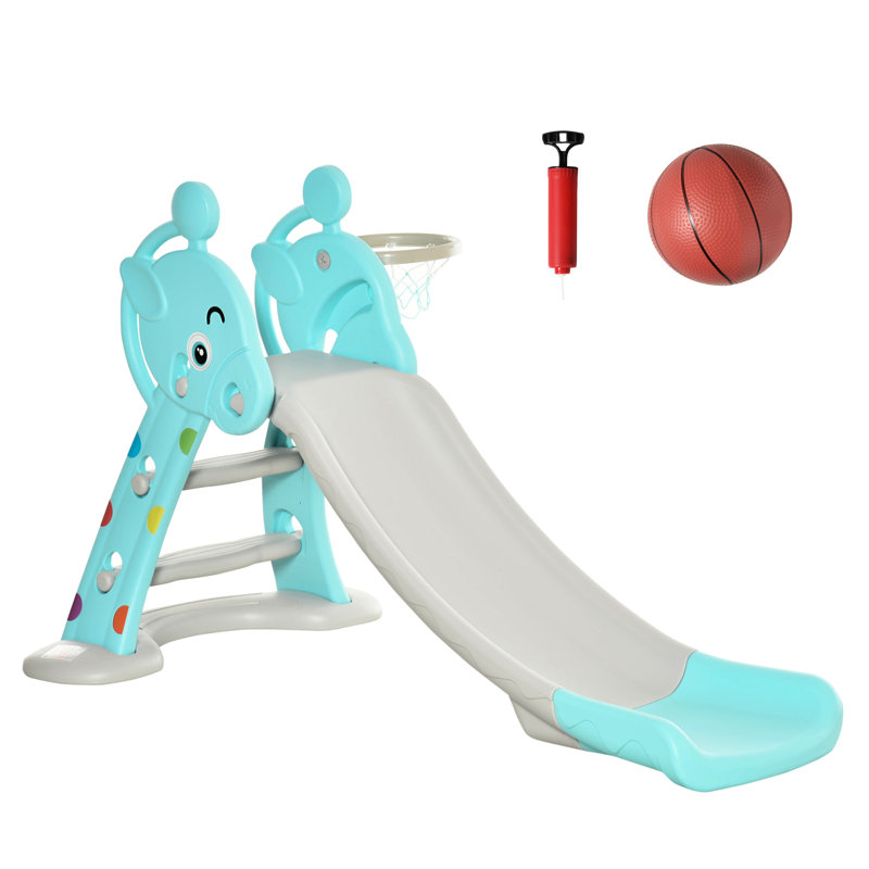 Glissade avec cerceau - pliable et charmant 18 mois 4 ans Blue Joy Divertissant