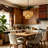  1- Light 12 inch 2-Tier Dimmable Drum Chandelier Natural Rattan Bohemian Kitchen Lighting-507940044