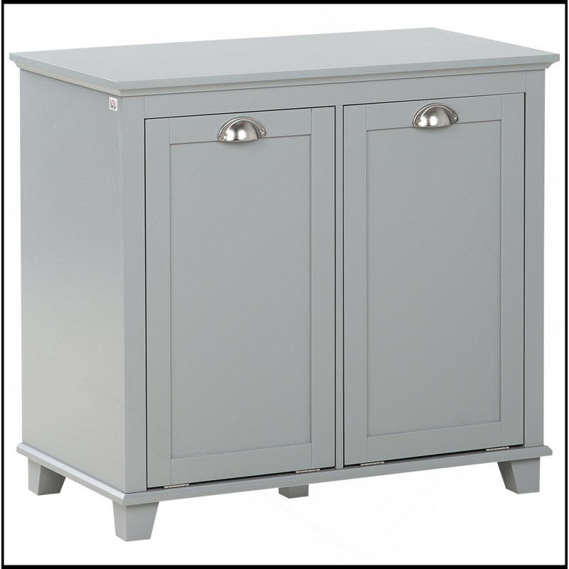 Versatile Laundry Sorter Cabinet With Tilt-Out Hamper And Ample Storage