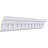 Endurathane Nouveau with Bead Crown Moulding, 7 1/4"H x 5"P x 8 5/8"F x 94 1/2"L, (2 3/4" Repeat), Factory Primed