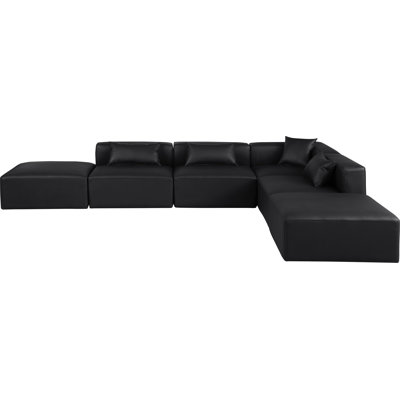 Houswerth 6 - Piece Faux Leather Corner Sectional