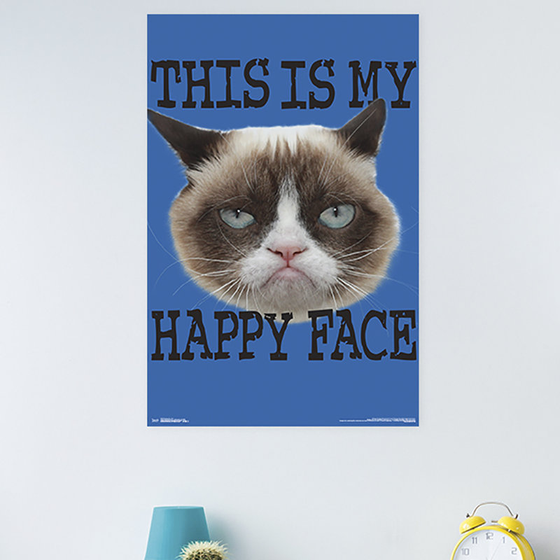 Impression sur papier pour chat grumpy